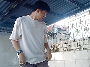 Asia Teen Guy Is Wanking On A Grave